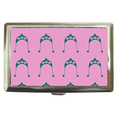 Pink Flower Teal Hat Cigarette Money Cases