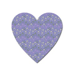 Winter Hats Blue Heart Magnet