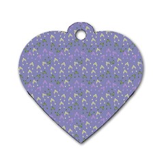 Winter Hats Blue Dog Tag Heart (two Sides) by snowwhitegirl