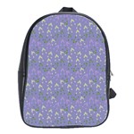 Winter Hats Blue School Bag (Large) Front