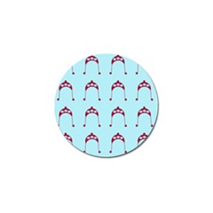 Blue Flower Red Hat Golf Ball Marker (10 Pack) by snowwhitegirl