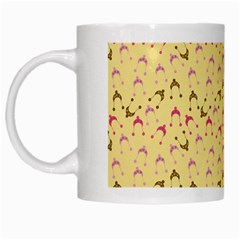 Hats Pink Beige White Mugs by snowwhitegirl