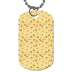 Hats Pink Beige Dog Tag (two Sides)