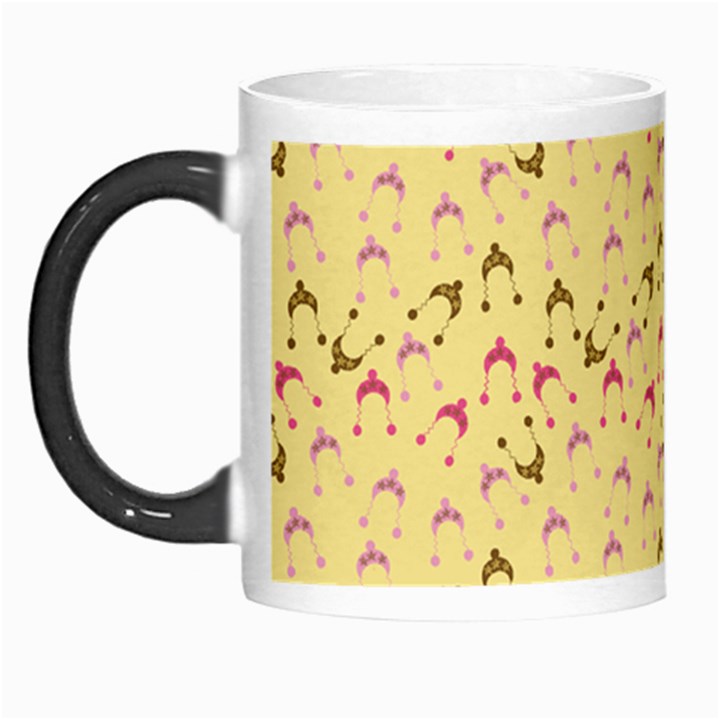 Hats Pink Beige Morph Mugs