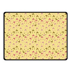 Hats Pink Beige Double Sided Fleece Blanket (small)  by snowwhitegirl