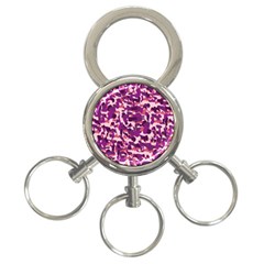 Pink Camo 3-ring Key Chains by snowwhitegirl