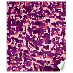 Pink Camo Canvas 8  X 10  by snowwhitegirl