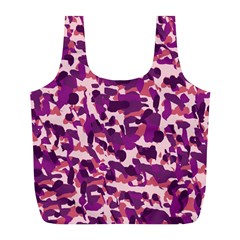 Pink Camo Full Print Recycle Bags (l)  by snowwhitegirl