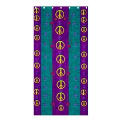 Peace Be With Us This Wonderful Year In True Love Shower Curtain 36  X 72  (stall)  by pepitasart