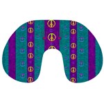 Peace Be With Us This Wonderful Year In True Love Travel Neck Pillows Front