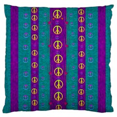 Peace Be With Us This Wonderful Year In True Love Standard Flano Cushion Case (two Sides) by pepitasart