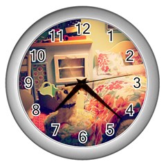 Cream Dollhouse Wall Clocks (silver)  by snowwhitegirl