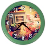 Cream Dollhouse Color Wall Clocks Front