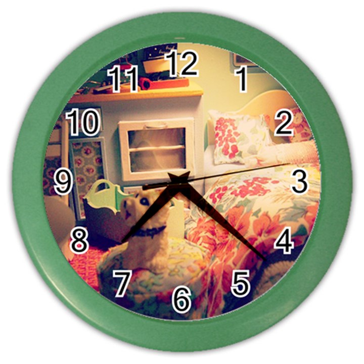 Cream Dollhouse Color Wall Clocks