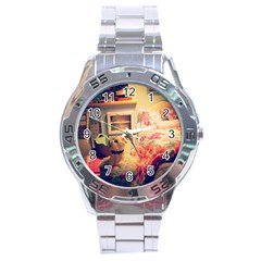 Cream Dollhouse Stainless Steel Analogue Watch by snowwhitegirl