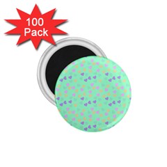 Minty Hearts 1 75  Magnets (100 Pack)  by snowwhitegirl