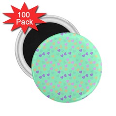 Minty Hearts 2 25  Magnets (100 Pack)  by snowwhitegirl