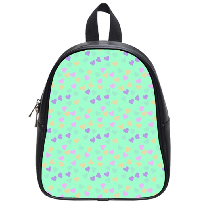 Minty Hearts School Bag (Small)