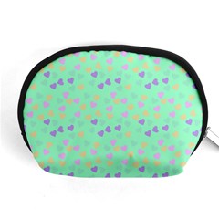 Minty Hearts Accessory Pouches (medium)  by snowwhitegirl