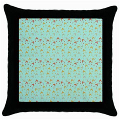 Blue Orange Hats Throw Pillow Case (Black)