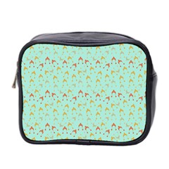 Blue Orange Hats Mini Toiletries Bag 2-Side