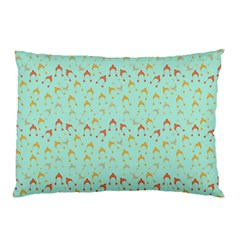 Blue Orange Hats Pillow Case (Two Sides)