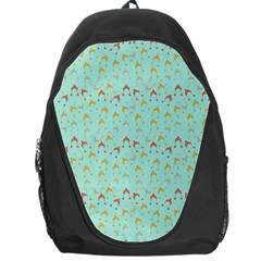 Blue Orange Hats Backpack Bag