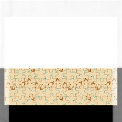 Winter Hats Beige Rectangular Jigsaw Puzzl by snowwhitegirl