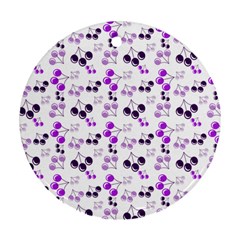 Purple Cherries Ornament (round) by snowwhitegirl