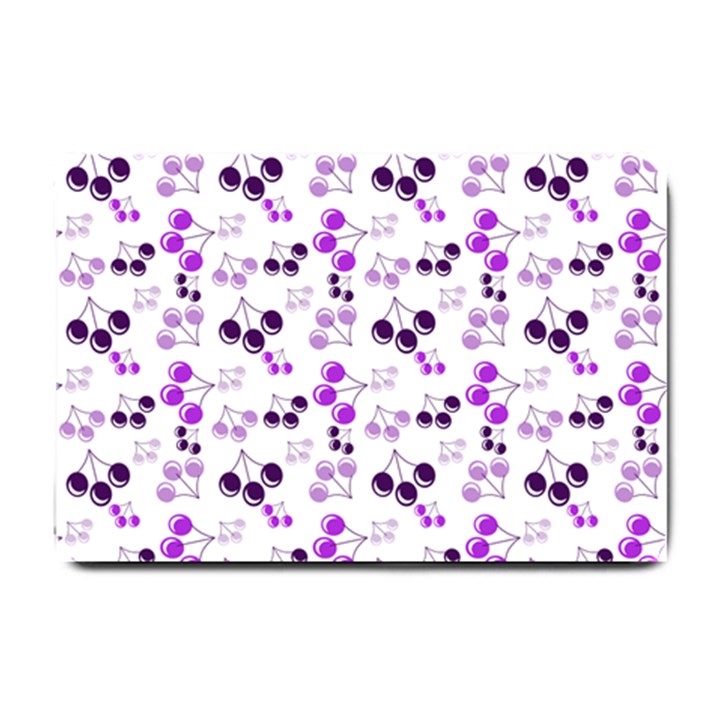 Purple Cherries Small Doormat 