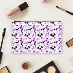 Purple Cherries Cosmetic Bag (medium)  by snowwhitegirl