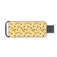 Beige Hearts Portable Usb Flash (two Sides) by snowwhitegirl