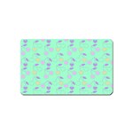 Mint Heart Cherries Magnet (Name Card) Front