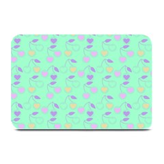 Mint Heart Cherries Plate Mats