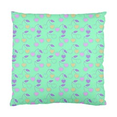 Mint Heart Cherries Standard Cushion Case (One Side)