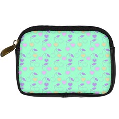 Mint Heart Cherries Digital Camera Cases