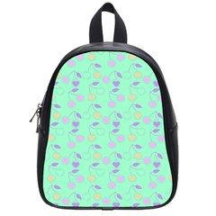 Mint Heart Cherries School Bag (small) by snowwhitegirl