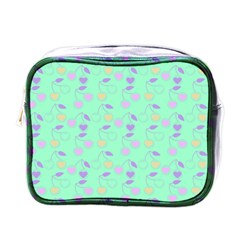 Mint Heart Cherries Mini Toiletries Bags