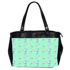 Mint Heart Cherries Office Handbags (2 Sides) 