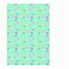 Mint Heart Cherries Small Garden Flag (two Sides) by snowwhitegirl