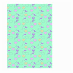 Mint Heart Cherries Large Garden Flag (two Sides) by snowwhitegirl