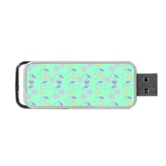 Mint Heart Cherries Portable Usb Flash (one Side) by snowwhitegirl