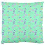 Mint Heart Cherries Standard Flano Cushion Case (Two Sides) Front