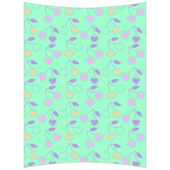 Mint Heart Cherries Back Support Cushion