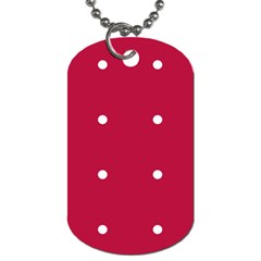 Red Dot Dog Tag (two Sides) by snowwhitegirl