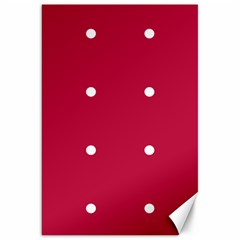 Red Dot Canvas 20  X 30   by snowwhitegirl