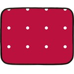 Red Dot Fleece Blanket (Mini) 35 x27  Blanket