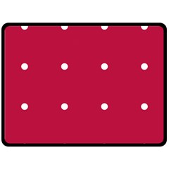 Red Dot Fleece Blanket (large)  by snowwhitegirl