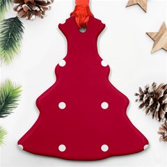 Red Dot Ornament (christmas Tree) 