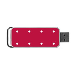 Red Dot Portable Usb Flash (two Sides) by snowwhitegirl